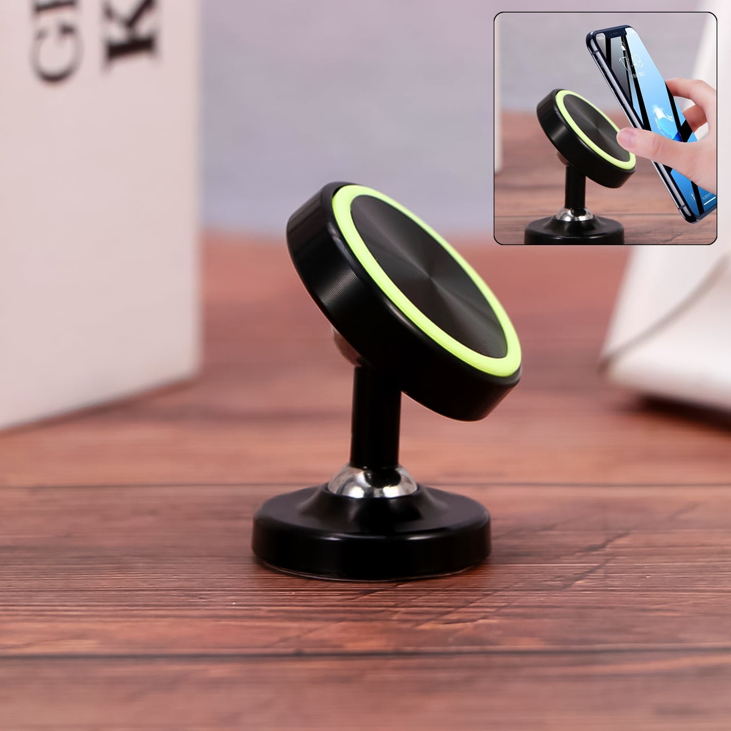 360° Rotating Magnetic Phone Holder Stand (1 Pc) 360° Rotating Magnetic Phone Holder Stand (1 Pc)